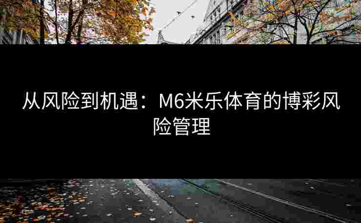 从风险到机遇：M6米乐体育的博彩风险管理