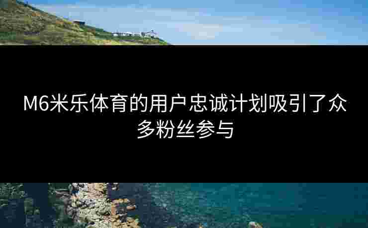 M6米乐体育的用户忠诚计划吸引了众多粉丝参与